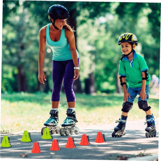 Markeerhoedjes Set - Hindernis Kegels - Sport Training - Windbestendig Duurzaam - 8x7.7x7.7cm - Diverse Kleuren van Merkloos — afbeelding 2