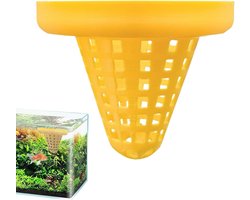 Aquarium Voederring - Drijvende Voerring - Voer Gecontroleerd - Voorkomt Zinken - 7x7x5.3 cm
