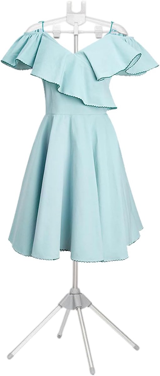 Kledingstomer standaard - Strijkbeugel kleding - Stoom kleding - Verstelbaar frame - Tot 160 cm - Grijs