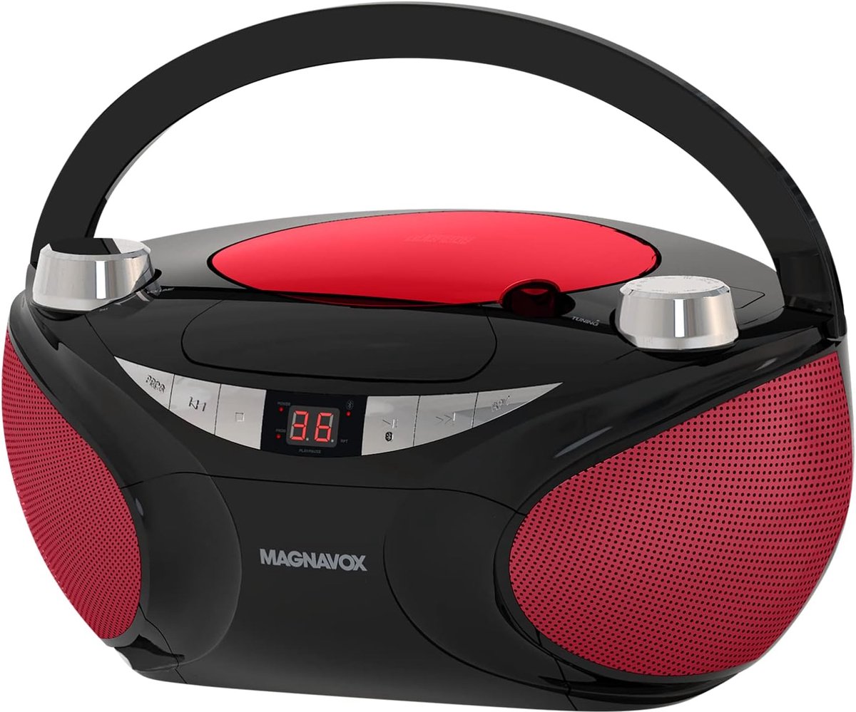 Draagbare CD Speler - Muziek Boombox - Thuis Luisteren - Bluetooth Connectiviteit - 21 x 29 x 14 cm