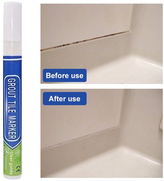 Tegel reparatiepen - Voegenstift - Vernieuwen voegen - Waterdichte dekking - 2 mm lijnbreedte - Zwart — afbeelding 4
