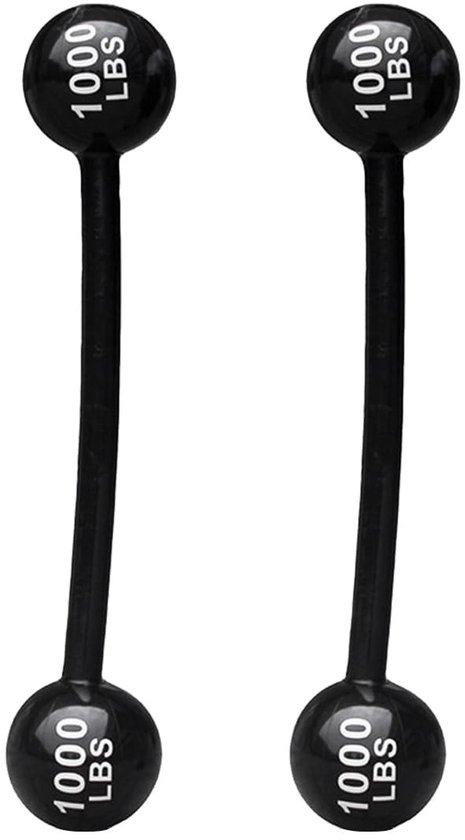 Allecto - Opblaasbare Barbells - Feestartikelen - Interactieve Props - Opblaasbare Dumbbells - Circus - Sterke Man - Gemaskerd Bal - Accessoires - ...