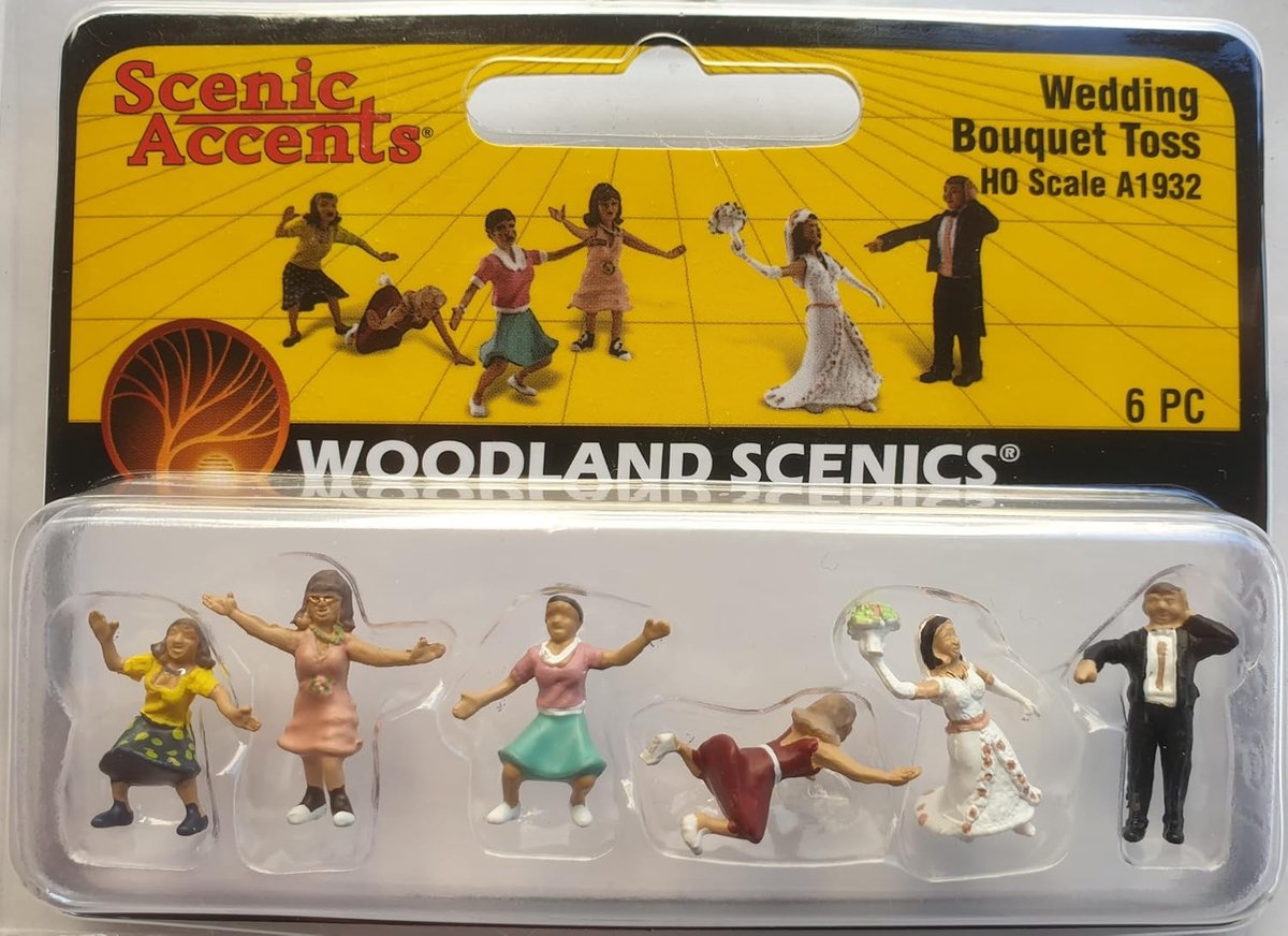 Modelspoor Figuren - Bruidspaar Set - Diorama Bouwen - Schaal 1:87 - Kleine Afmeting - Niet Gespecificeerd