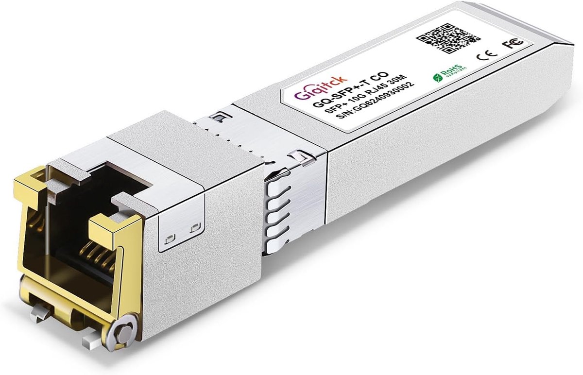 Netwerk Module - Koper Transceiver - Snelle Dataverbinding - 10 Gigabit Snelheid - Tot 30 Meter