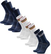 Chaussettes de Cyclisme DANISH ENDURANCE Crew Femmes et Hommes - Respirantes - VTT & Cyclisme sur Route - 5 paires - Multicolore - Taille 39-42