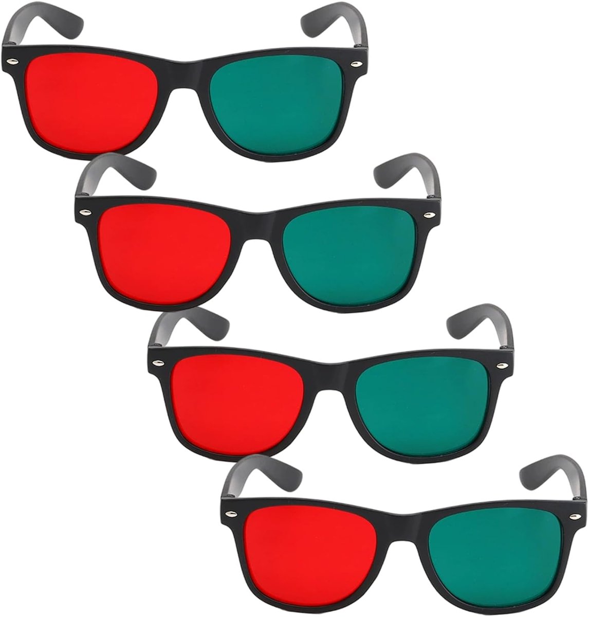 3D Brillen Set - Anaglyph Brillen - Films en Games - Rood Groen Effect