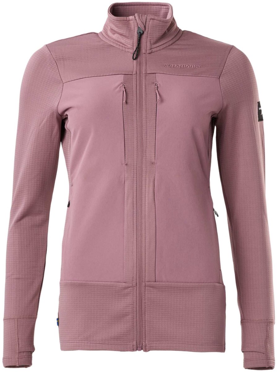 Swedemount Trondheim Wind Mid Layer – Winddichte fleece dames Dk. Mauve