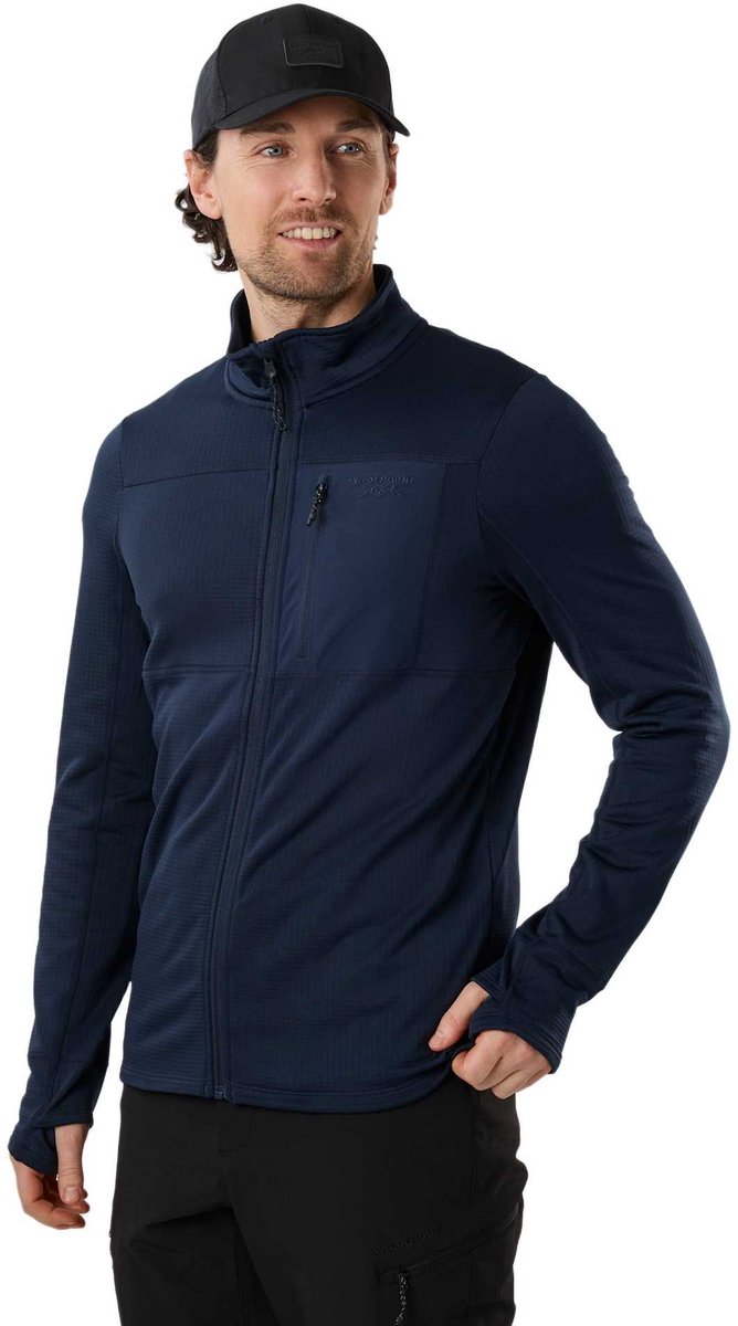 Swedemount Trondheim Midlayer Full Zip – Fleece voor heren Blauw