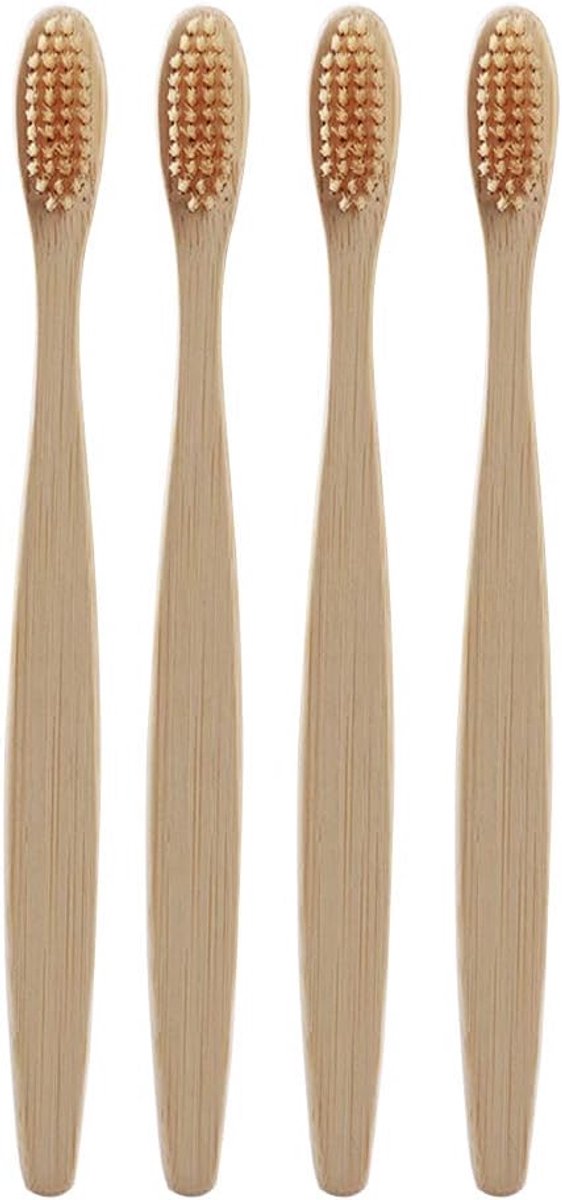 Bamboe Tandenborstels - Zachte Borstels - Dagelijkse Mondzorg - Ergonomische Grip - 8 Stuks