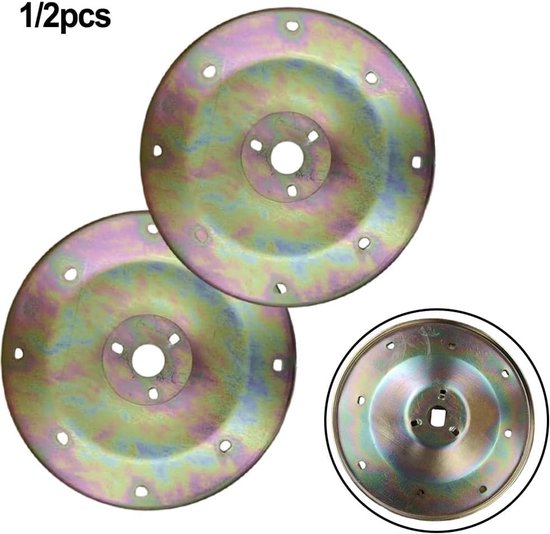 Zwenkplaat Grasmaaier - Onderdeel Gazonmaaier - Gazon Onderhoud - Robuuste Metalen Constructie - 26 cm Diameter — afbeelding 2