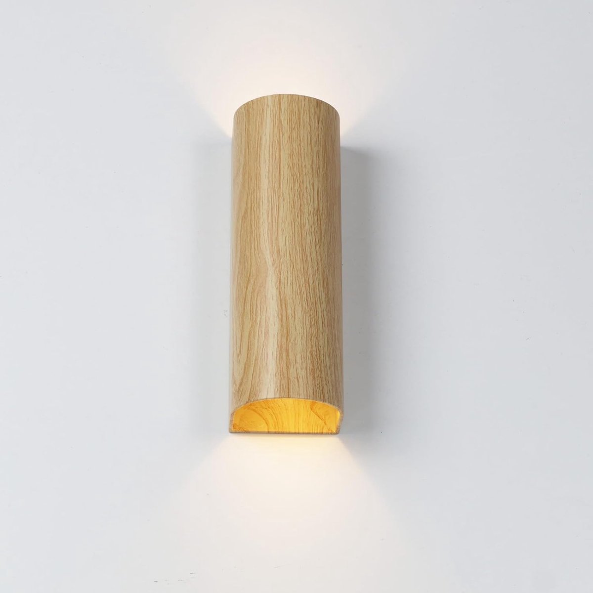 Wandlamp Up Down - Decoratieve Verlichting - Moderne Interieurs - Cilindrisch Metaal Design - 22 cm Hoog - Wit