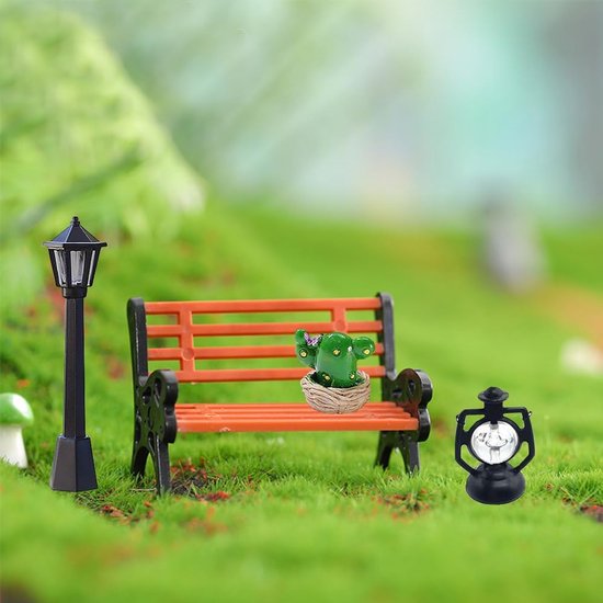 Miniatuur tuingereedschap - Kleine decoratie - Poppenhuis inrichting - 16 Delige set - Schaal 1:12 - Houtkleur — afbeelding 3