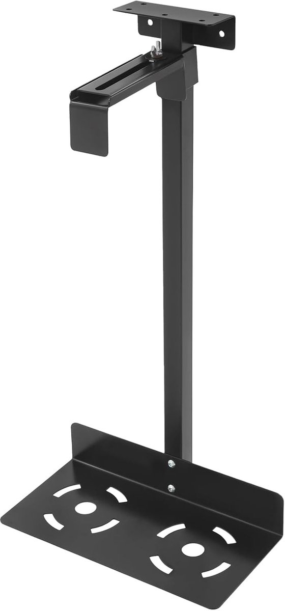 PC Houder - Computer Beugel - Bureau Organisatie - Verstelbaar Ontwerp - 30x15x53cm - Zwart