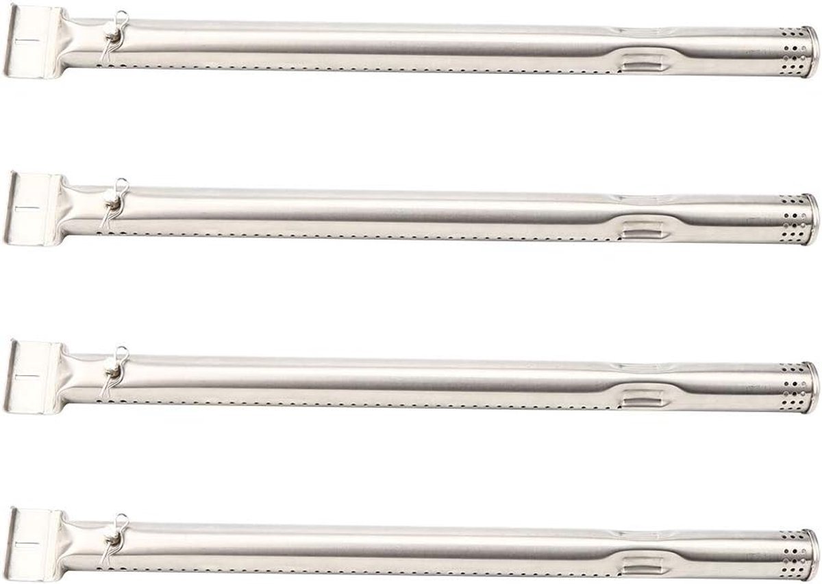Grill Onderdelen - Vervangende Buizen - BBQ Reparatie - Set van Vier - 40.5 cm - Zilver