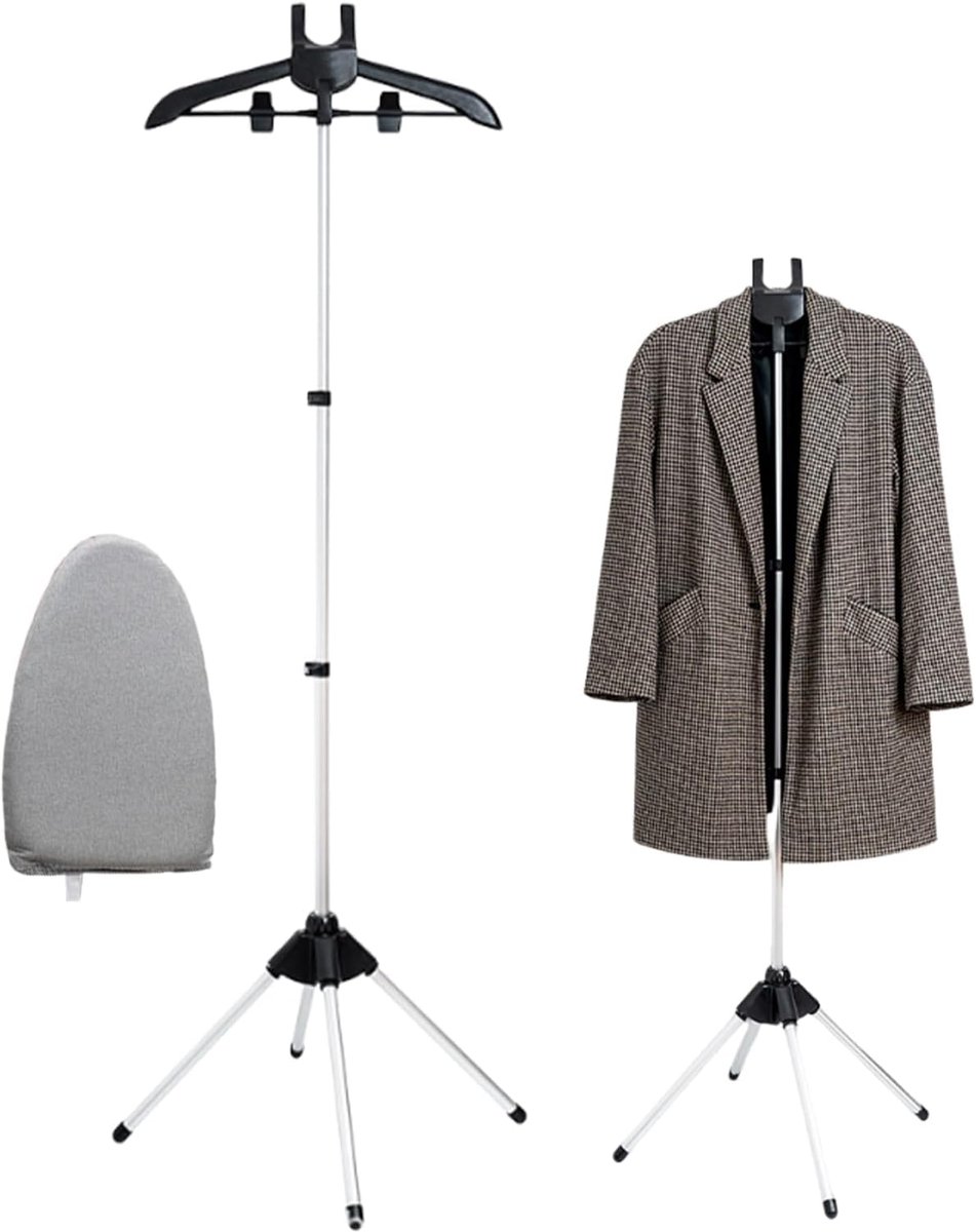 Stoomstrijkijzer Standaard - Stoomrek Kleding - Textiel Verzorging - Inclusief Stoomhandschoen - Verstelbaar 84-160cm