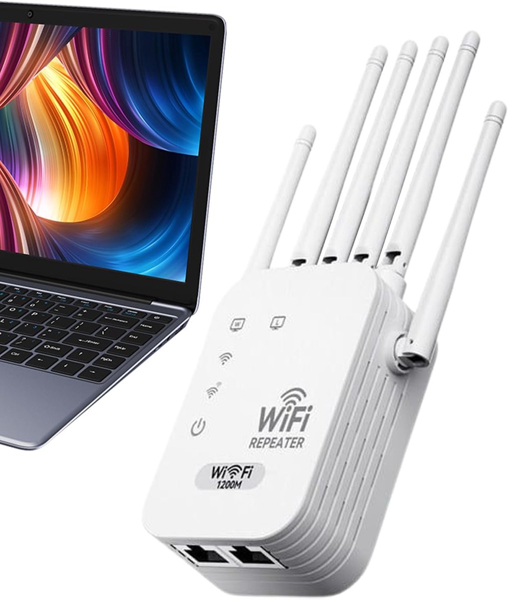 Wifi Versterker - Signaal Booster - Stabiel Internet - Draadloze Uitbreiding - Compact Formaat