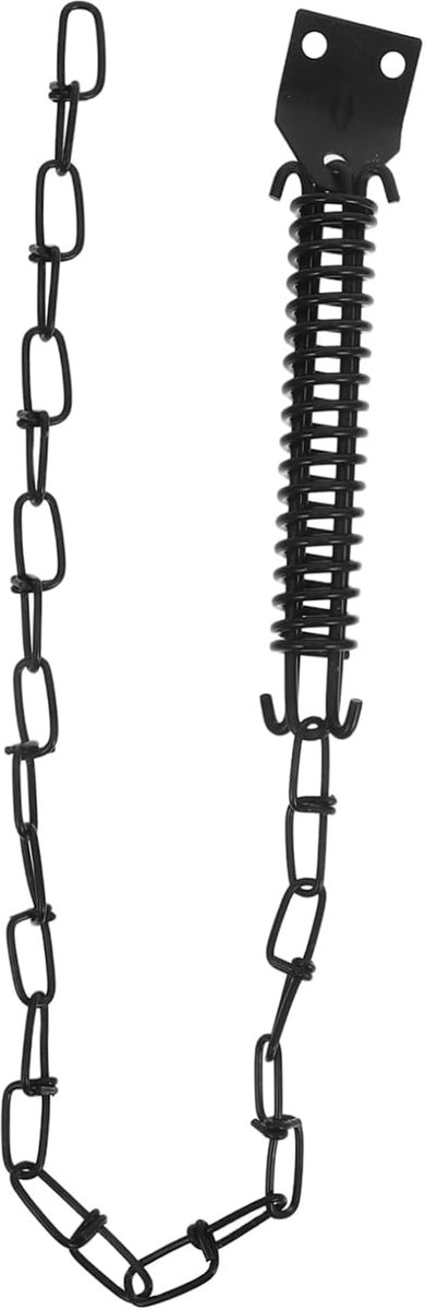 Deurketting Veiligheid - Stormschade Preventie - Extra Beveiliging - Verbeterde Windweerstand - 63.5 x 2.3 x 2.3 cm - Zwart