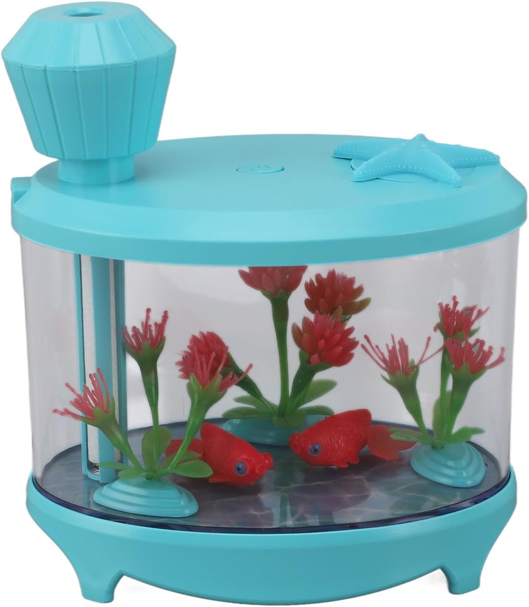 Mini Luchtbevochtiger - Geluidsarme Vernevelaar - Kantoor Thuis - Aquarium Vormgeving - 15 x 13 x 9 cm