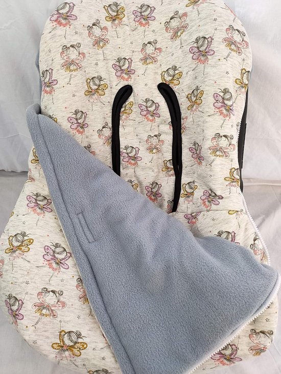 Universele Voetenzak - Babywikkeldeken - Baby Vervoer - Matras en Deksel - 35x30x3cm - Wit van Universele — afbeelding 5