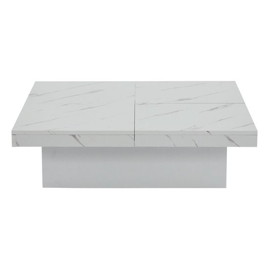 Bendt Vierkante Salontafel Shaunika Marmer, 90 x 90cm