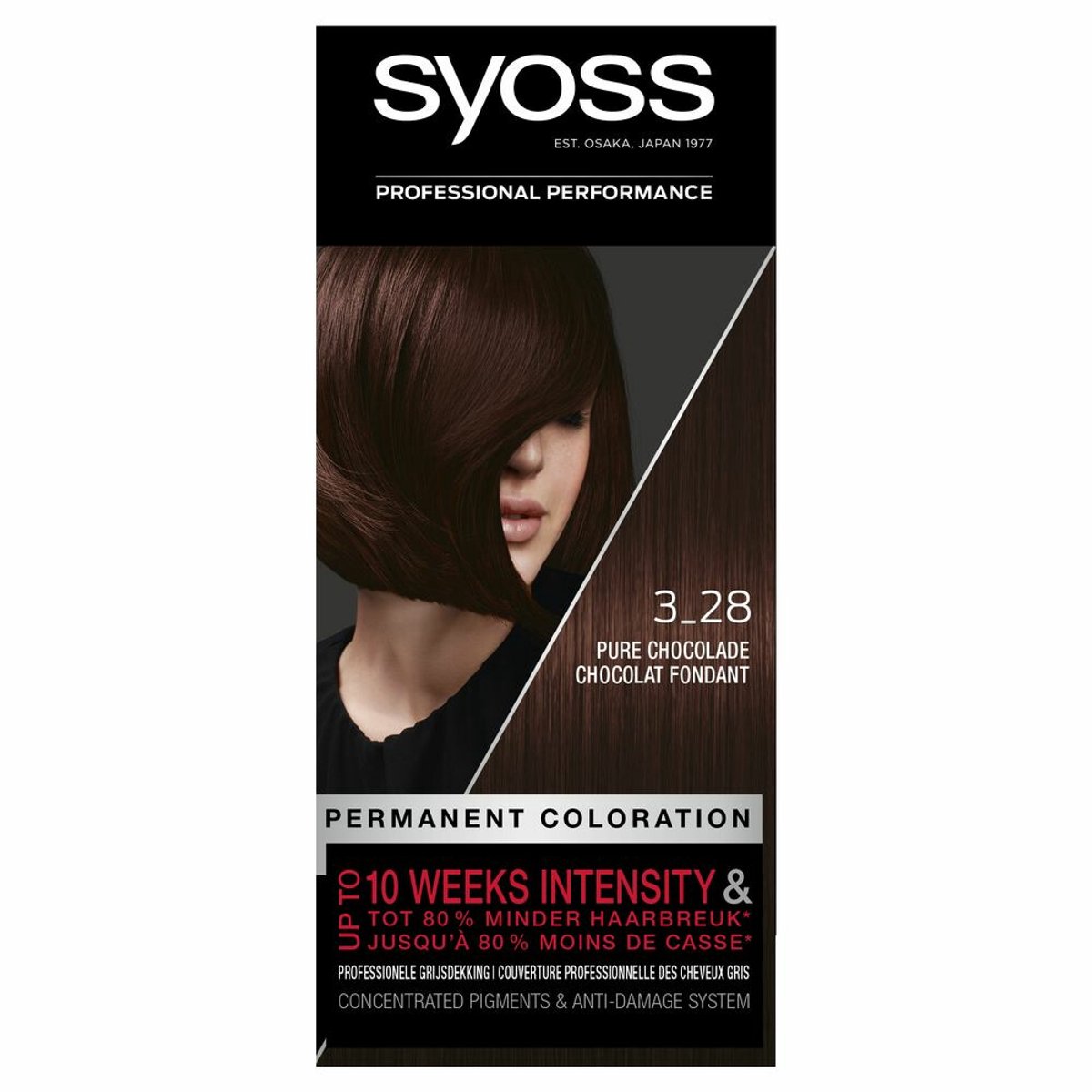 Syoss - Haarverf - 3_28 - Pure Chocolade - 115ml x 3