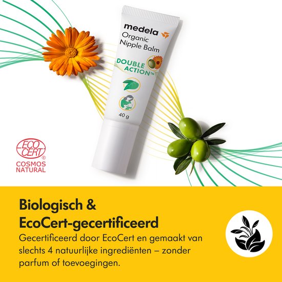 Medela Organic Biologische Tepelzalf - vegan tepelverzorging - 100% natuurlijk - 40g - biologisch van Medela — afbeelding 4