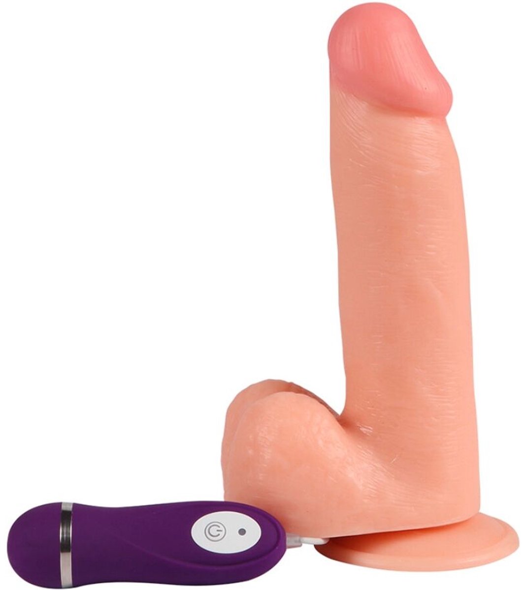 SHEQU - PHANTOM VIBRATING DILDO WITH REMOTE CONTROL 20 CM