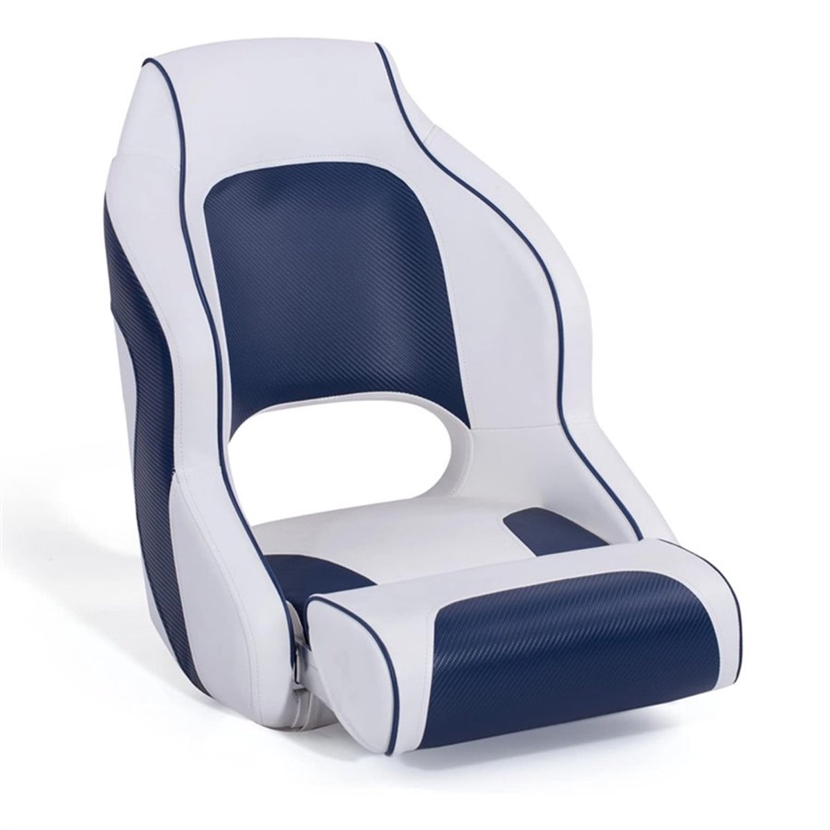 Titan Marine wit blauwe Sport Flip-Up Bootstoel DeLuxe