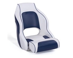 Titan Marine wit blauwe Sport Flip-Up Bootstoel DeLuxe