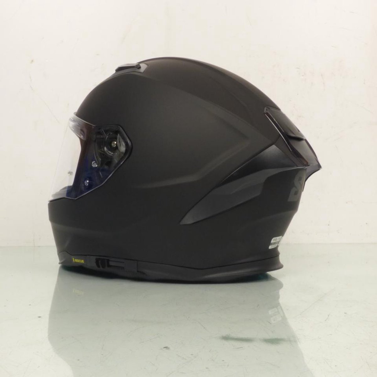 Casque intégral noir mat Taille XS 53-54cm pour homme femme Eight VENGE R S442