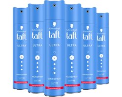 Taft Ultra Strong Hairspray - Haarstyling - Haarspray - Sterke Fixatie - Alle Haartypes - - 6x 250 ml