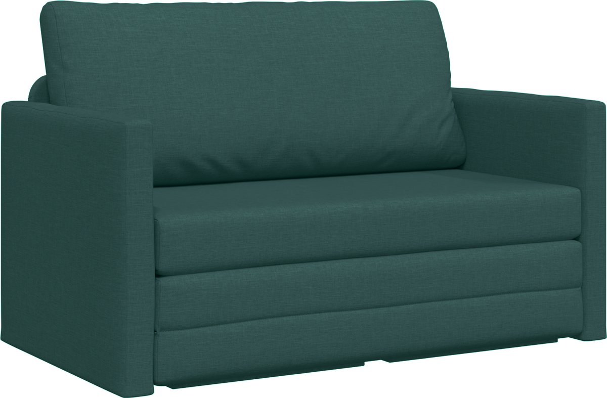 vidaXL Slaapbank - Donkergroen - 124 - x - 71 - x - 78 - cm - Stof