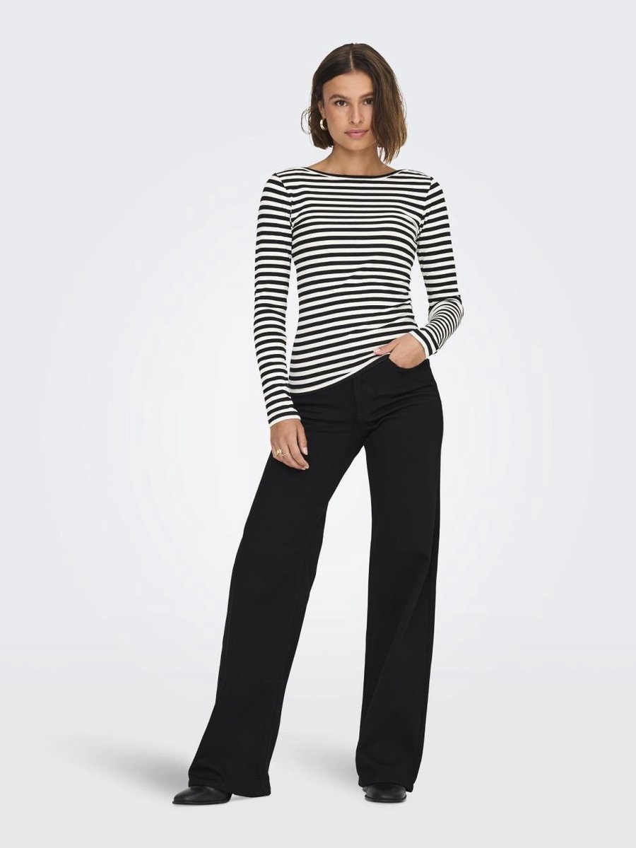 ONLY Women's Jeans Onlmadison Blush Hw Wide Dnm