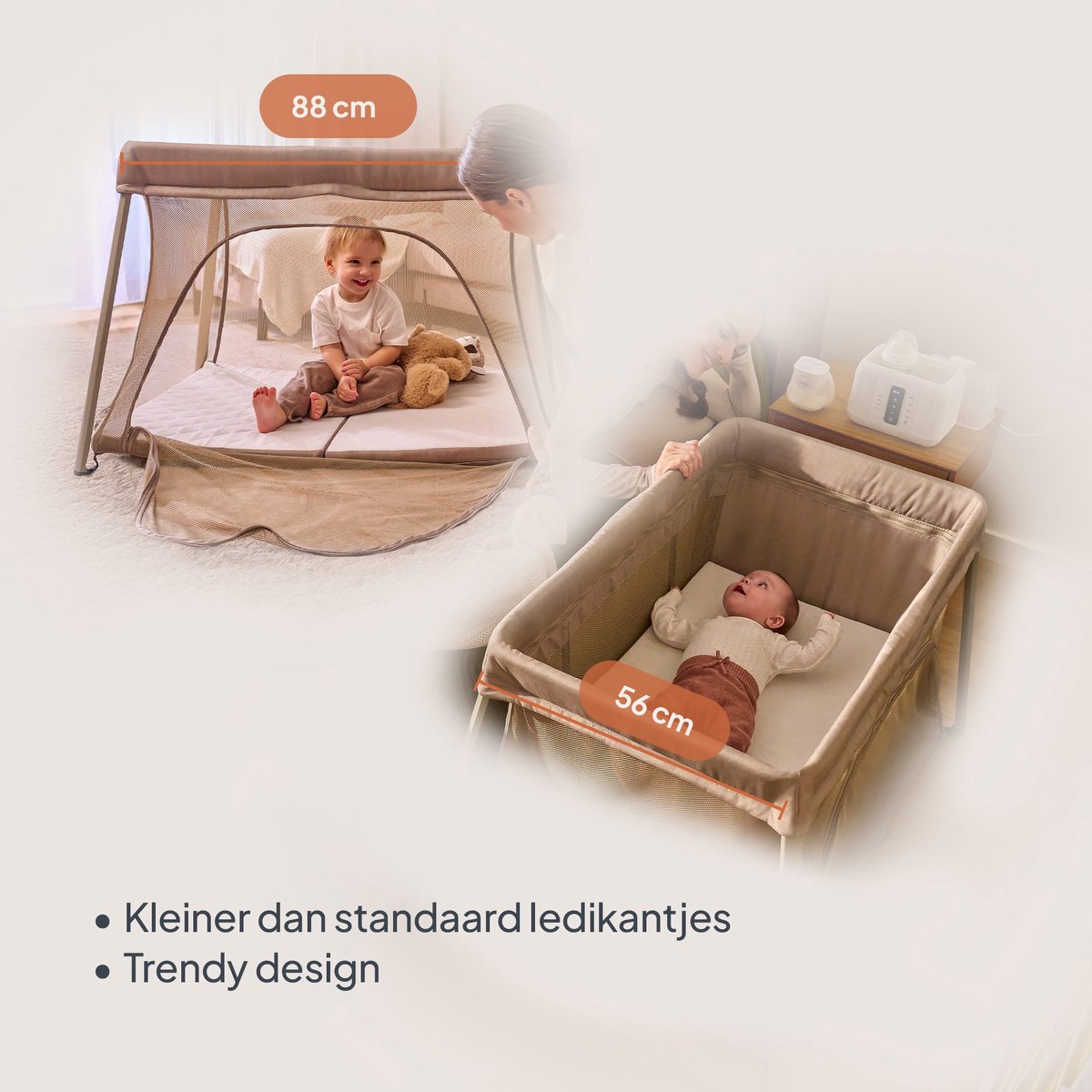 Lionelo Alice 3-in-1 Babybedje - Compact en Lichtgewicht thumbnail 8