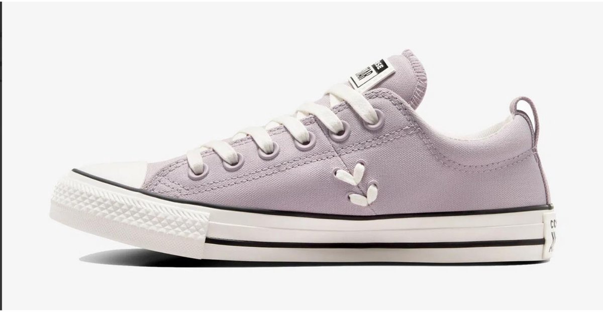 Converse Dames Sneakers Lage Paarse Veterschoenen Veelkleurig