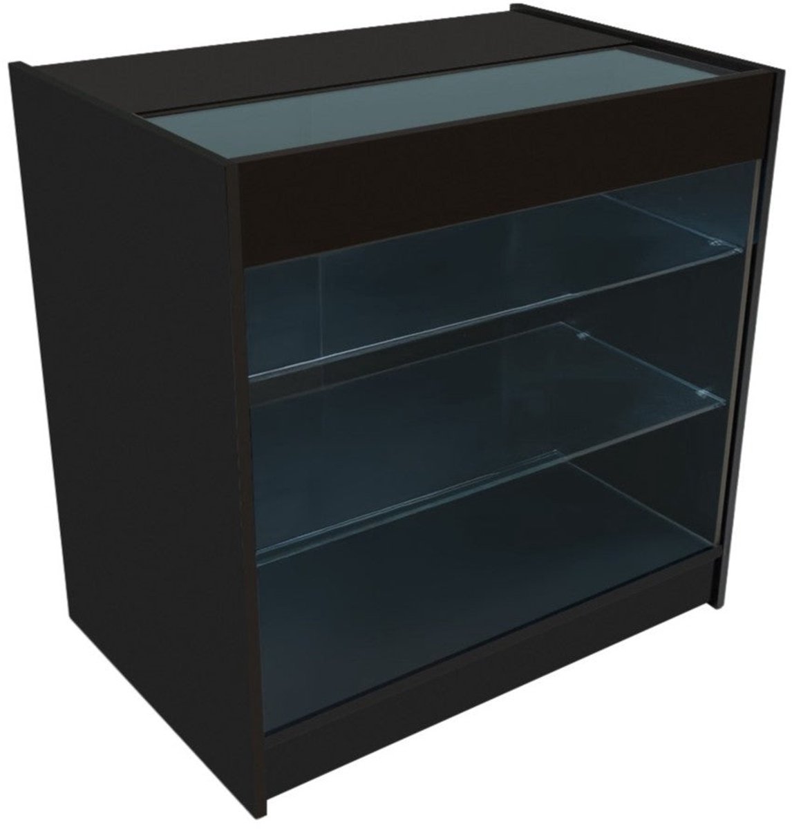 Led detailhandel winkel toonbank k900 - zwart - 90x60x90cm - 3 planken