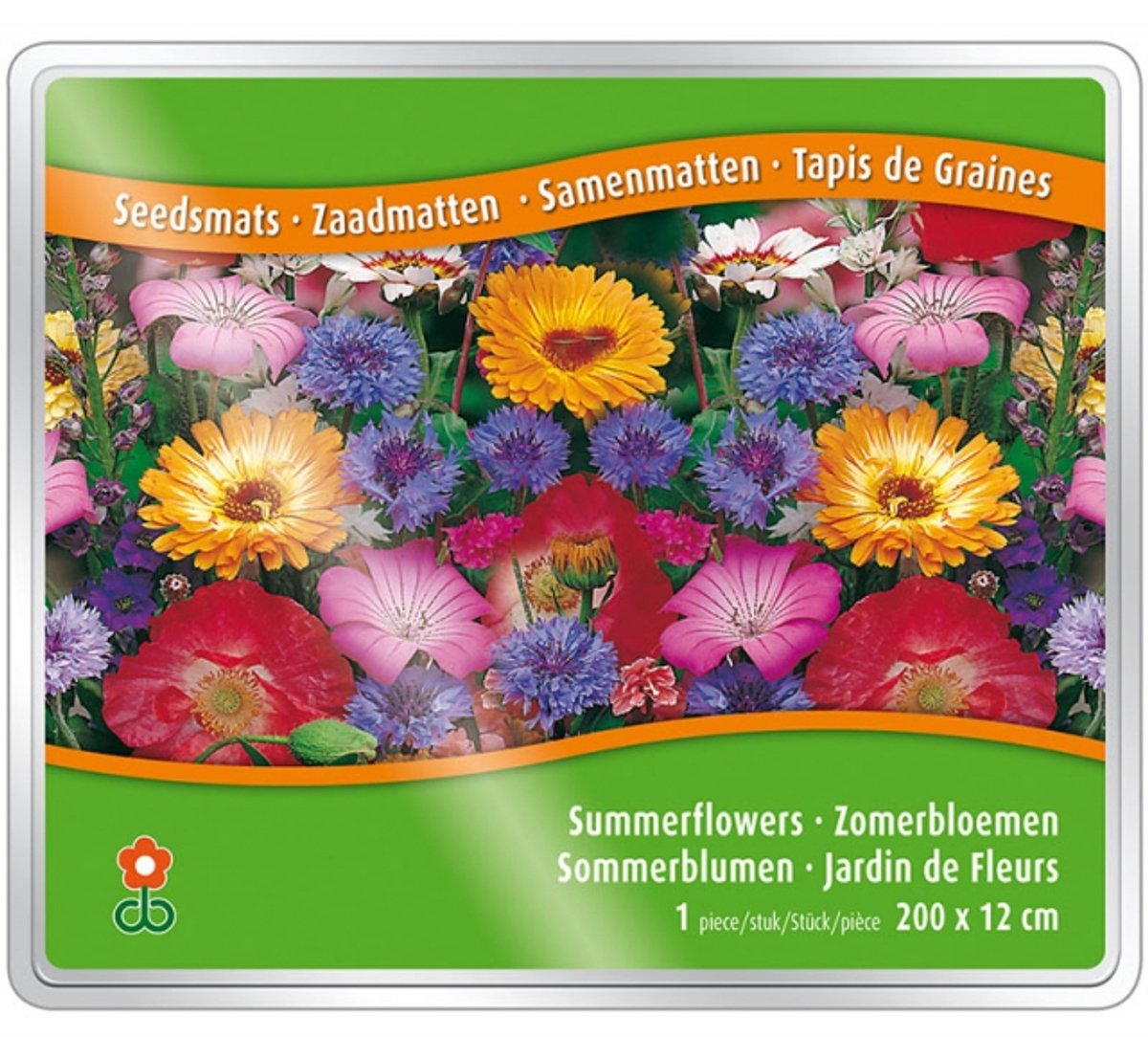 Groeipapier Zomerbloemen Mix - Zomerbollen - bloeit in Oktober / Juli / Augustus / September