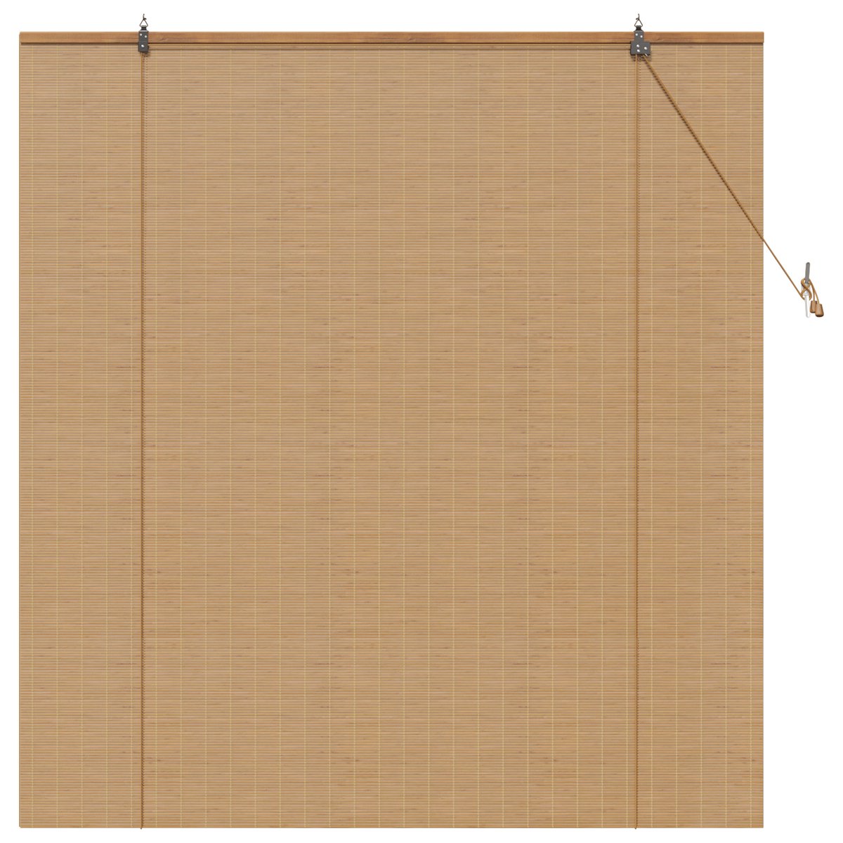 vidaXL - Rolgordijn - Bruin - 140 - x - 160 - cm - Bamboe