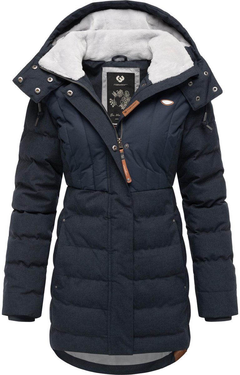 Ragwear Dames winterjas Ashanta Block