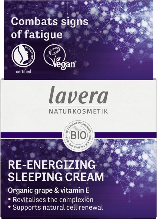 Lavera Re-Energizing sleeping cream nachtcreme bio 50 Milliliter