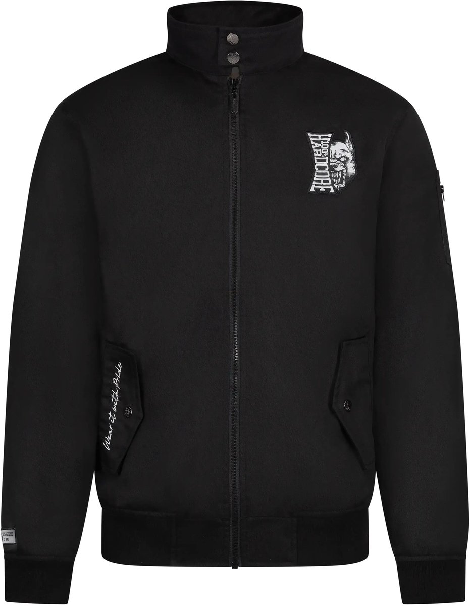 100% Hardcore Harrington Branded Rage Zwart - Maat: 3XL