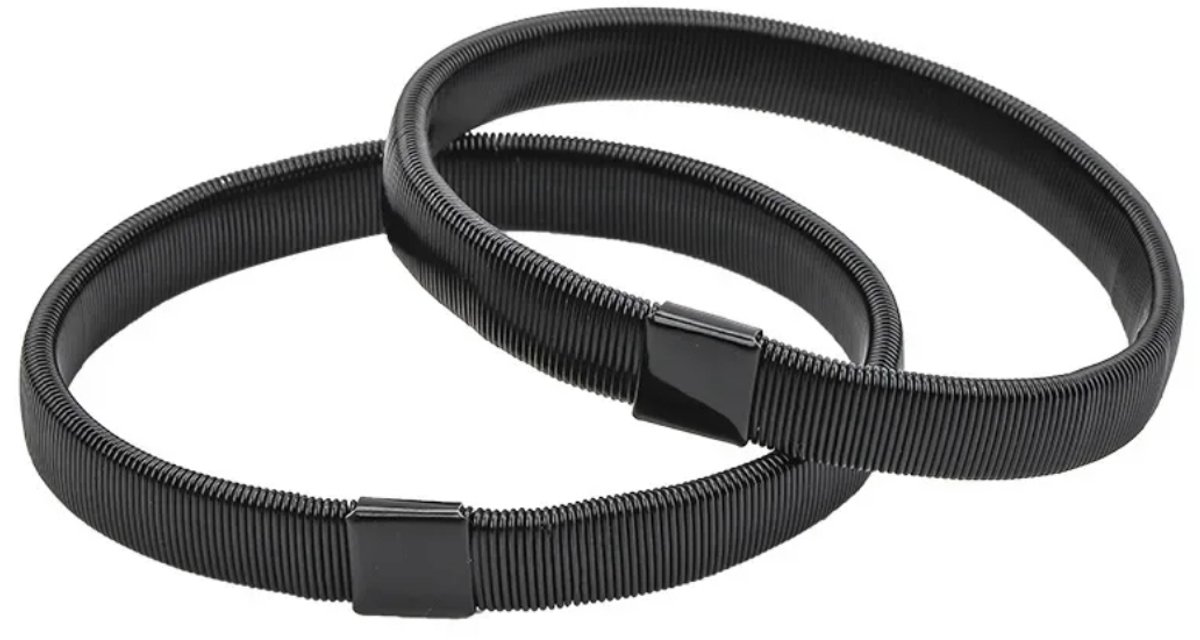 Actie4you® - Mouw ophouder 1 Paar - Diameter 6 cm - Sleeve holder - Mouwophouders Dames Heren – 2 Stuks Zwart