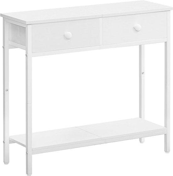 Consoletafel Van 140 Cm, Houten Haltafel Met Unieke Metalen Voet Salontafel Haltafel Industriele Bijzettafel Voor Hal Woonkamer Hal