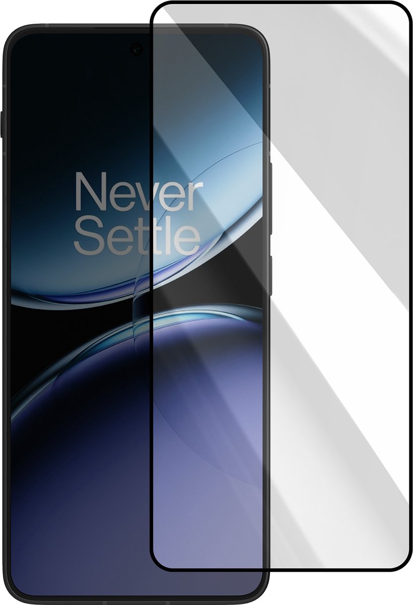 Avizar Gehard glas Geschikt voor OnePlus Nord 4 Anti-krasbestendig, Zwart