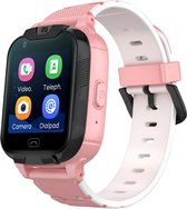 Smartwatch voor kinderen, jongens, meisjes, GPS, 4G, met wifi, videogesprek, SOS, 2 camera's, waterdicht, SMS, wekker, stopwatch, modus, klasse, weigeren, oproep, onbekend, muziek, videospeler, lange