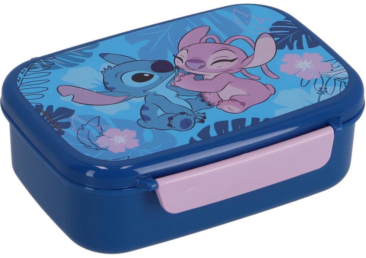 Undercover - Lilo & Stitch - Lunchbox - met Klik Deksel - Blauw