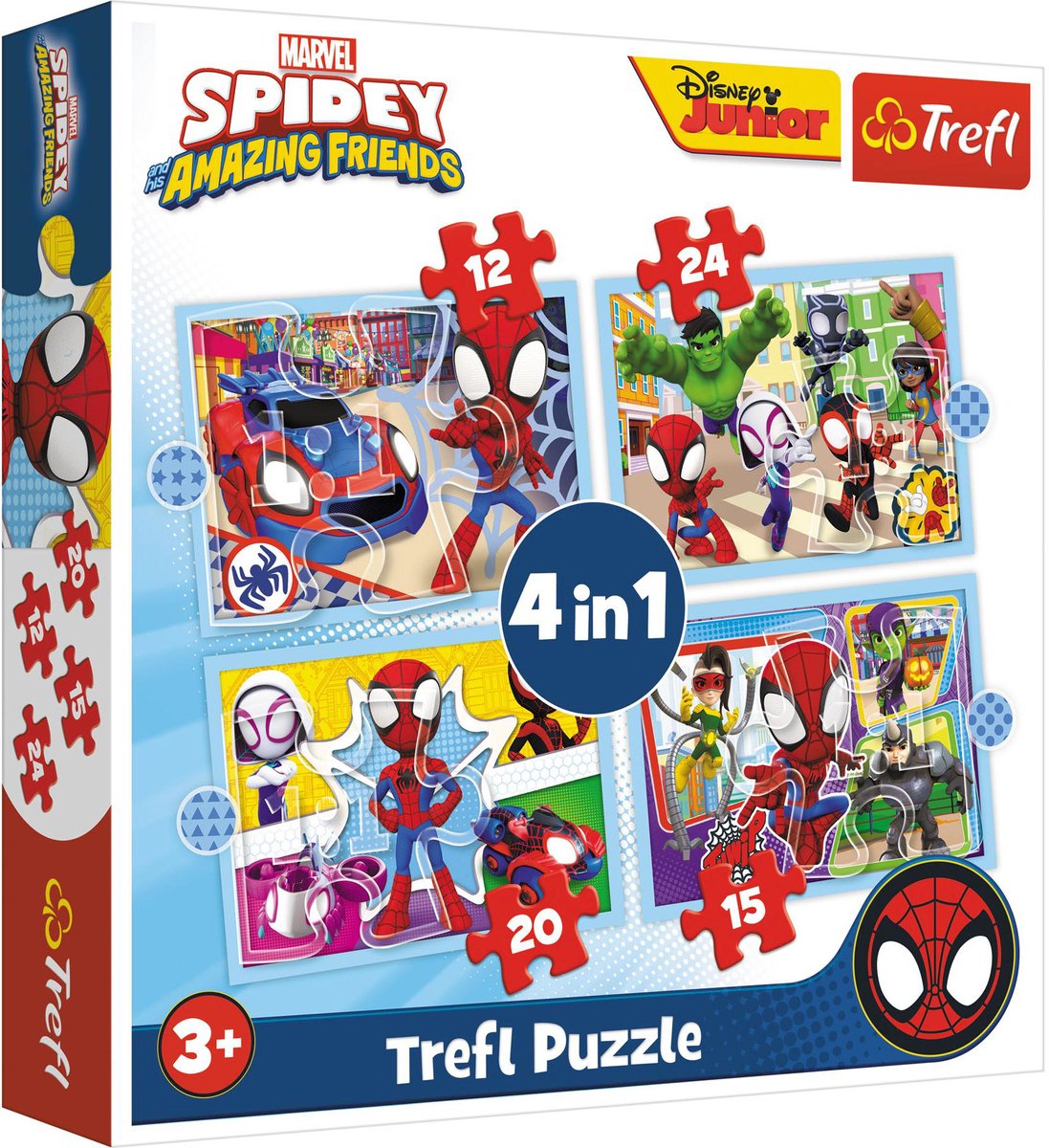 Puzzel Spidey and Friends 4 in 1