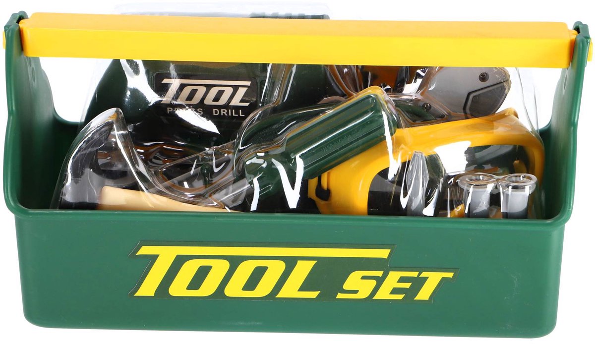 Speelgoed Gereedschapset Groen/Geel