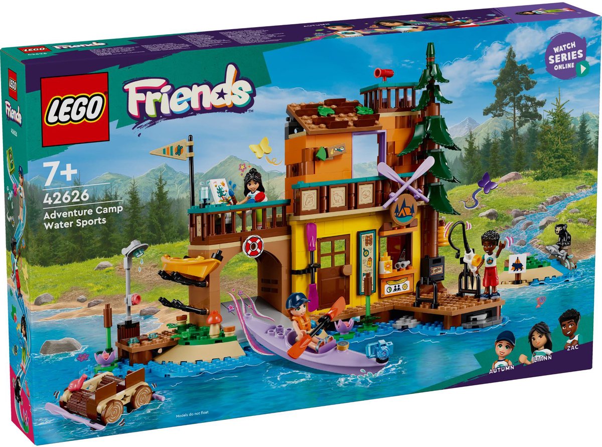 LEGO 42626 Friends Avonturenkamp Watersporten