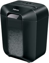 Fellowes LX50 Papierversnipperaar - Cross-Cut - P4 - 9 vel - 17L - Zwart - Voor thuis & thuiskantoor - Ook voor creditcards, nietjes & paperclips